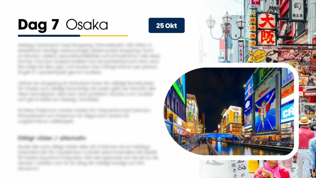 Dag 7 - Osaka
